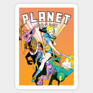 Vintage Comic Book Art Sticker